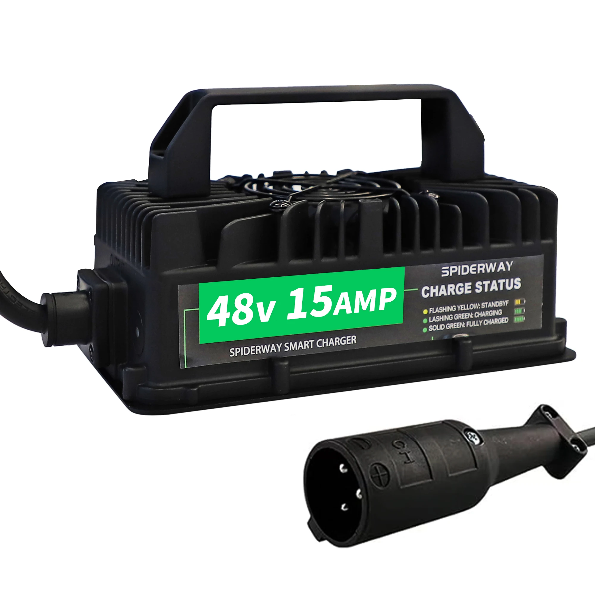 

48V 15A Golf Cart Charger For Club Car DS Precedent Tempo Onward Golf Cart,IP 67 Waterproof Charger for Lead Acid Battery