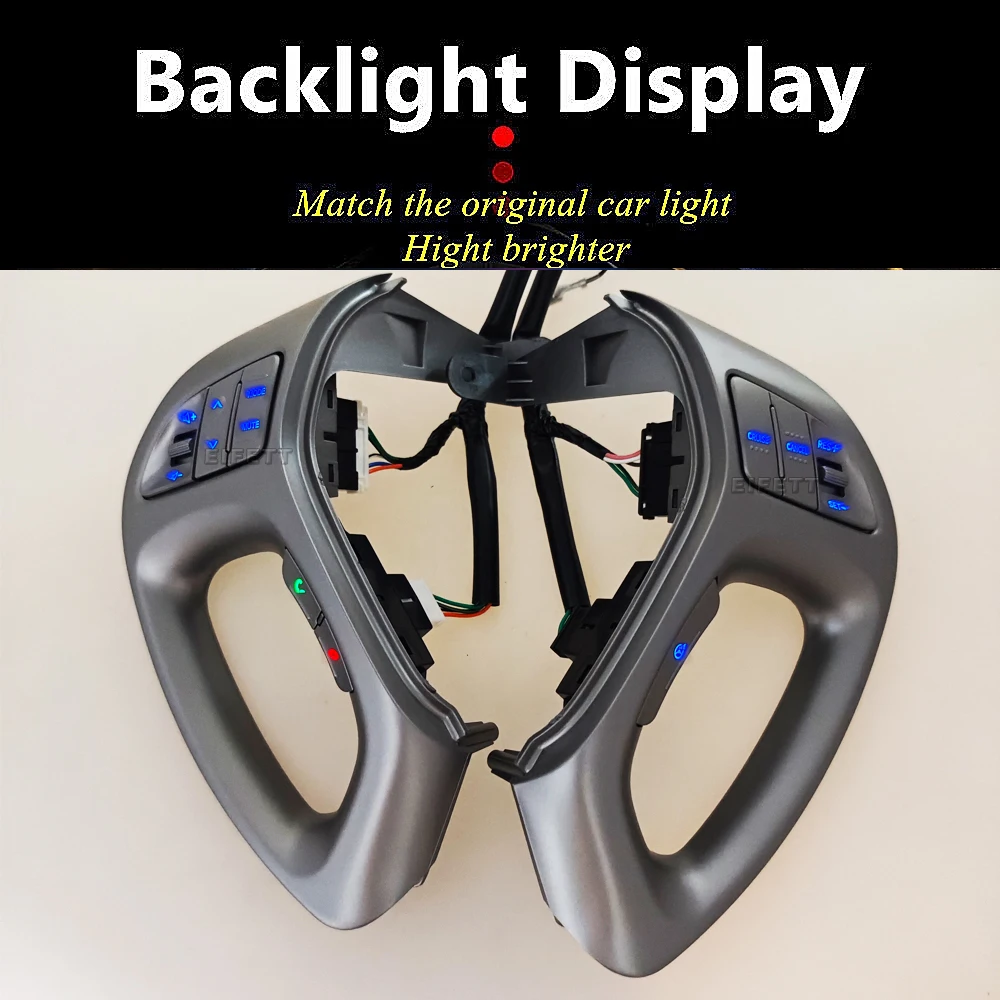 

A Set For Hyundai IX35 2010-2017 Tucson 2010-2014 Car Cruise Buttons Steering Wheel Audio Volume Music Cruise Buttons Backlight