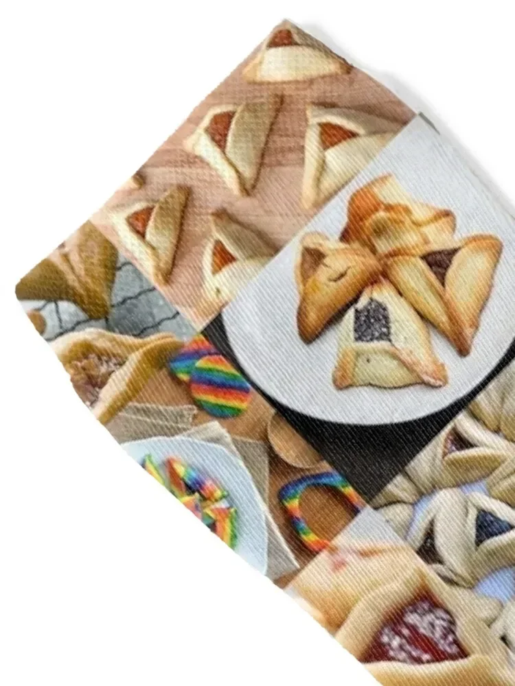 جوارب Hamantaschen ساخنة للرجبي والتسلق، جوارب برباط لامعة للرجال والنساء