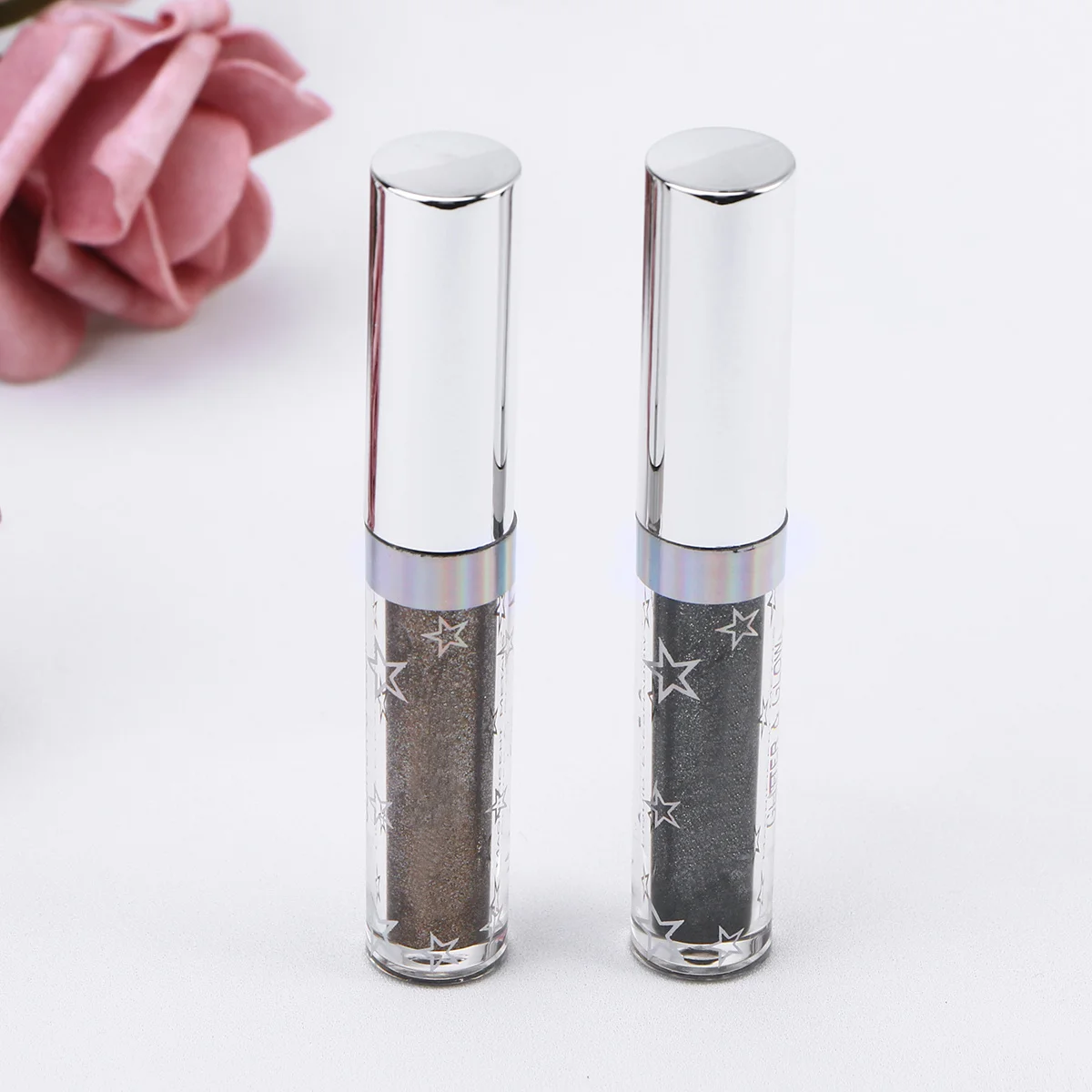 Perlglanz-Lidschatten 108 #   Midnight1 Glitter Glow Flüssiges Make-up, langlebiges, wasserfestes, hochpigmentiertes Schimmerpulver für Frauen