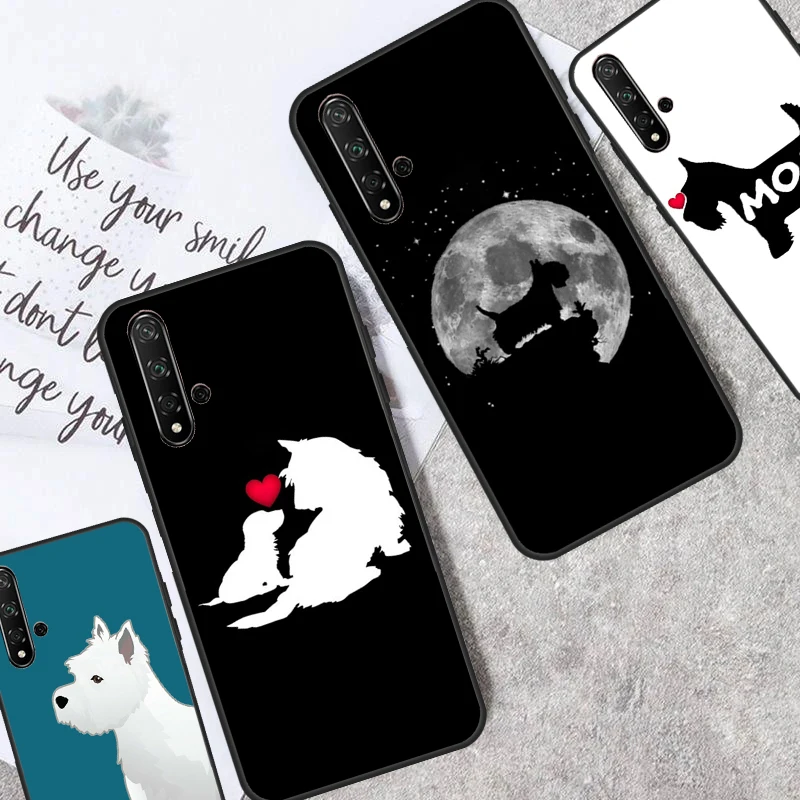 Westie Scottie Scottish Terrier Case For Huawei P40 Lite P20 P30 Nova 11 Pro 3i 7i 8i 11i Y91 Y60 Y70 Y61 Y90 9 10 SE Cover