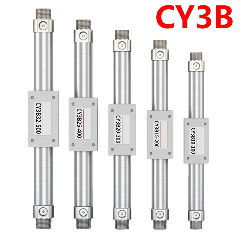 CY1B/CY3B Air Pneumatic Cylinder Magnetically Coupled Rodless Cylinder CY3B10 15 20 25 32 40 50 63-50 100 150 200 250 300 4000