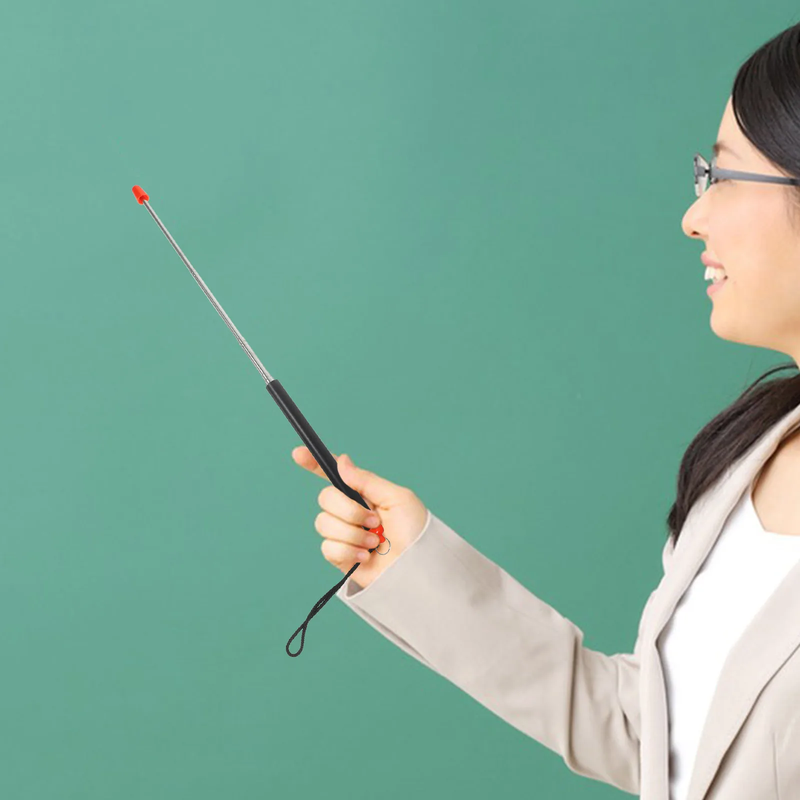 

Telescoping Pointer Blackboard Pointing Rod Baton Handheld Teaching Stick Office