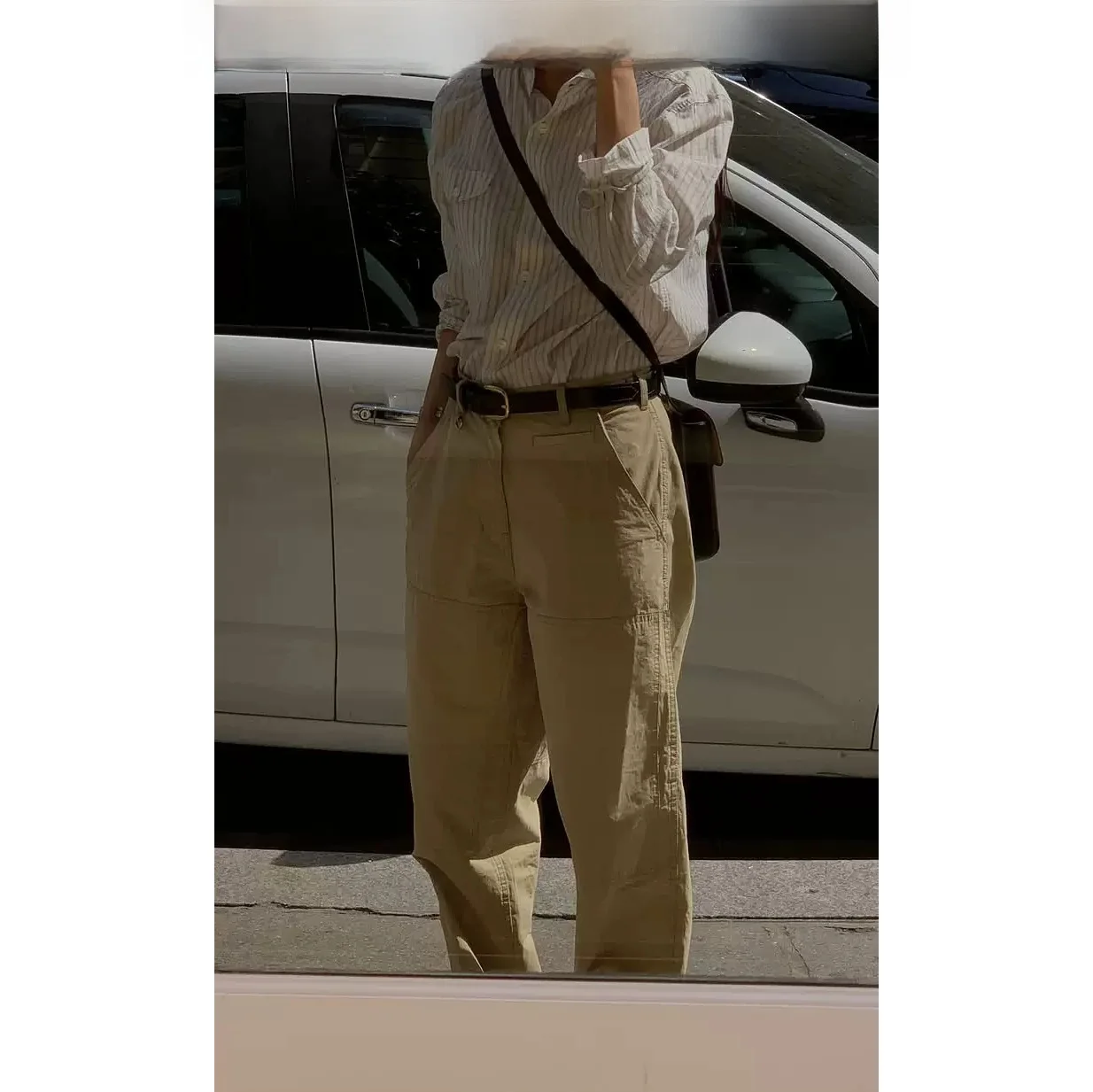 

Urbanic30 пригородная полоска на пуговицах irt женская свободная посадка длинная све хлопковая простая осенняя новинка