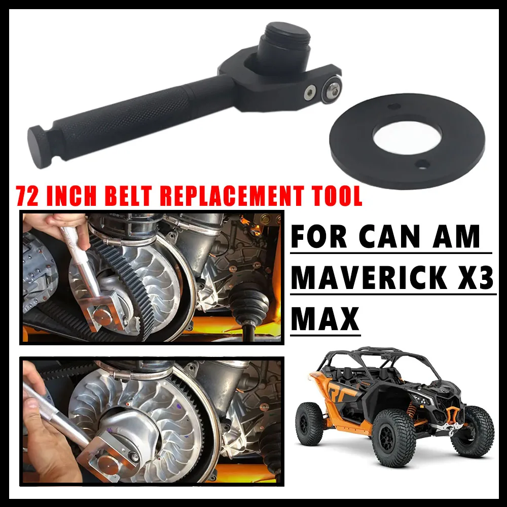 

NEW For Can Am Maverick X3 Max R XDS XRC XMR Turbo New Motorcycle 72 inch Silver Black Aluminum Belt Replacement Tool Wheelbase