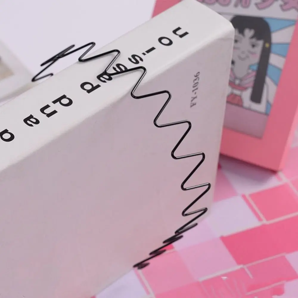 

Cross Wave Shape Headband Double Layer Spring Shape Thin Metal Hair Hoop Hair Accessories Korean Style Men Hair Bands Children