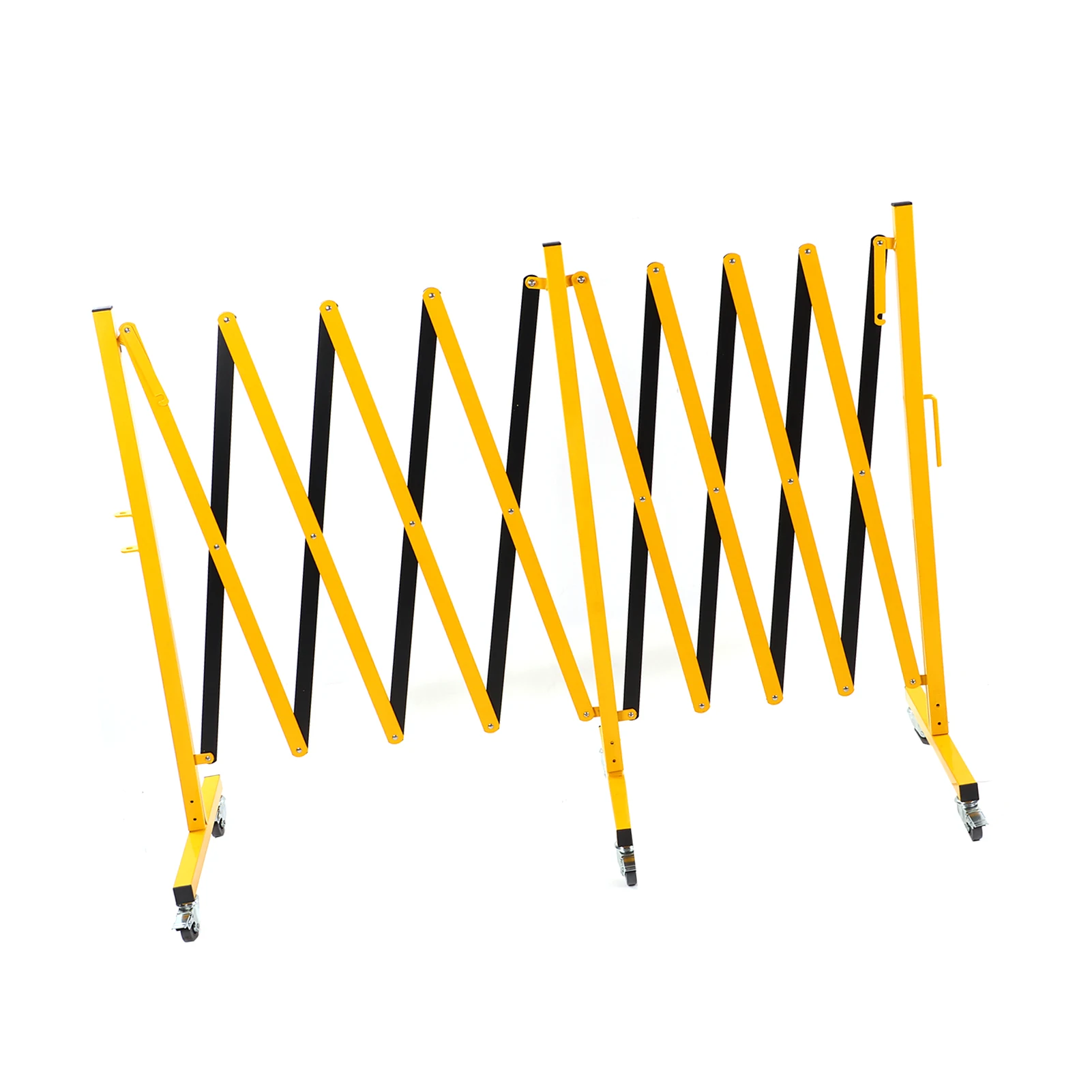 Metal Barricade Reflective Metal Traffic Fence Fine Workmanship 5M Easy To Assemble Portable Expandable for Construction Work