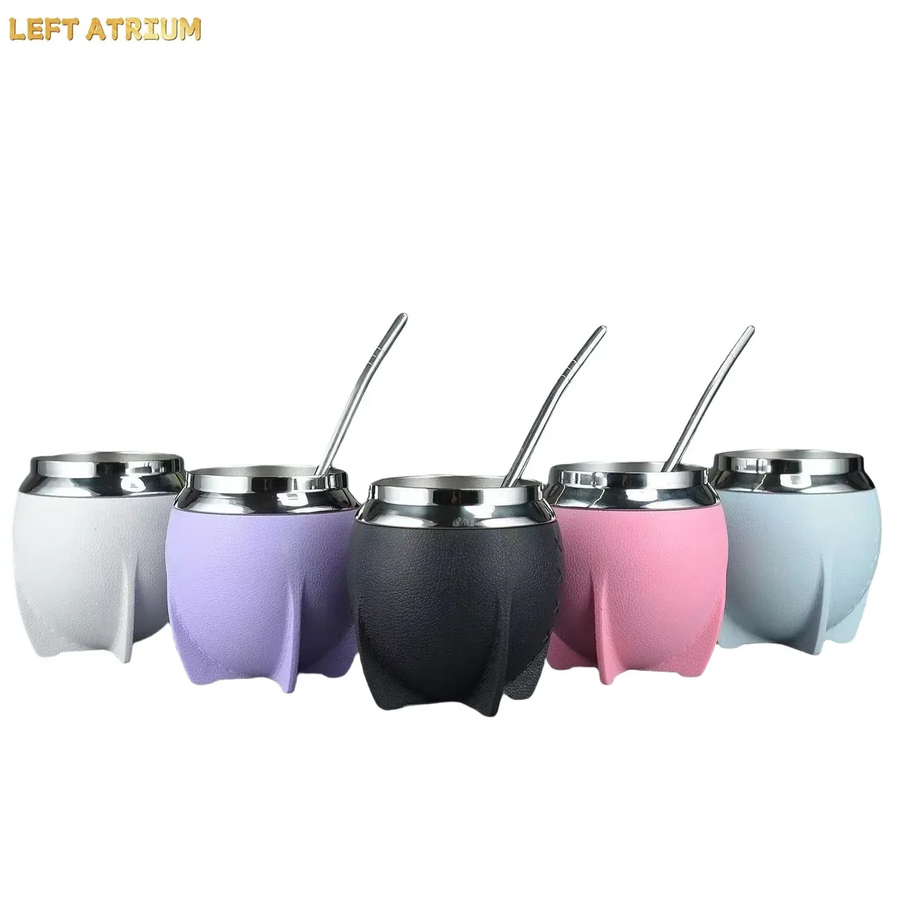 304 Stainless Steel Double Wall Insulated Mate Gourd Cup Heat Proof Portable Travel Mug Creative Gift For Men Women