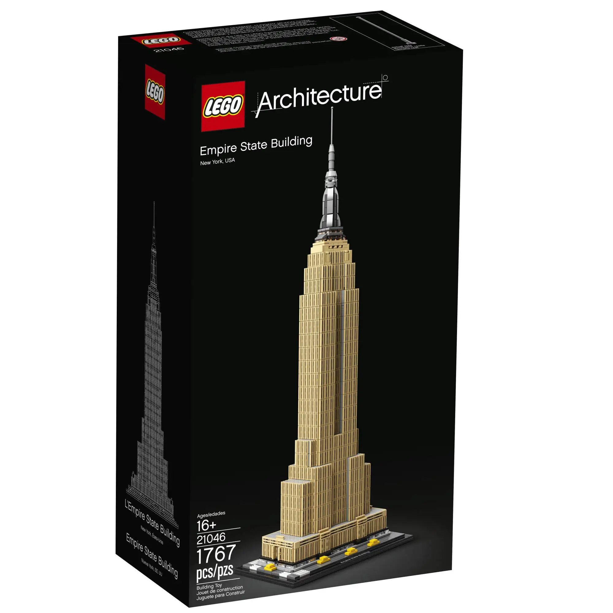 LEGO & Architecture Empire State Building 21046 New York City Skyline Build It Yourself Model Skyscraper Toys Gift (1767 Pieces)