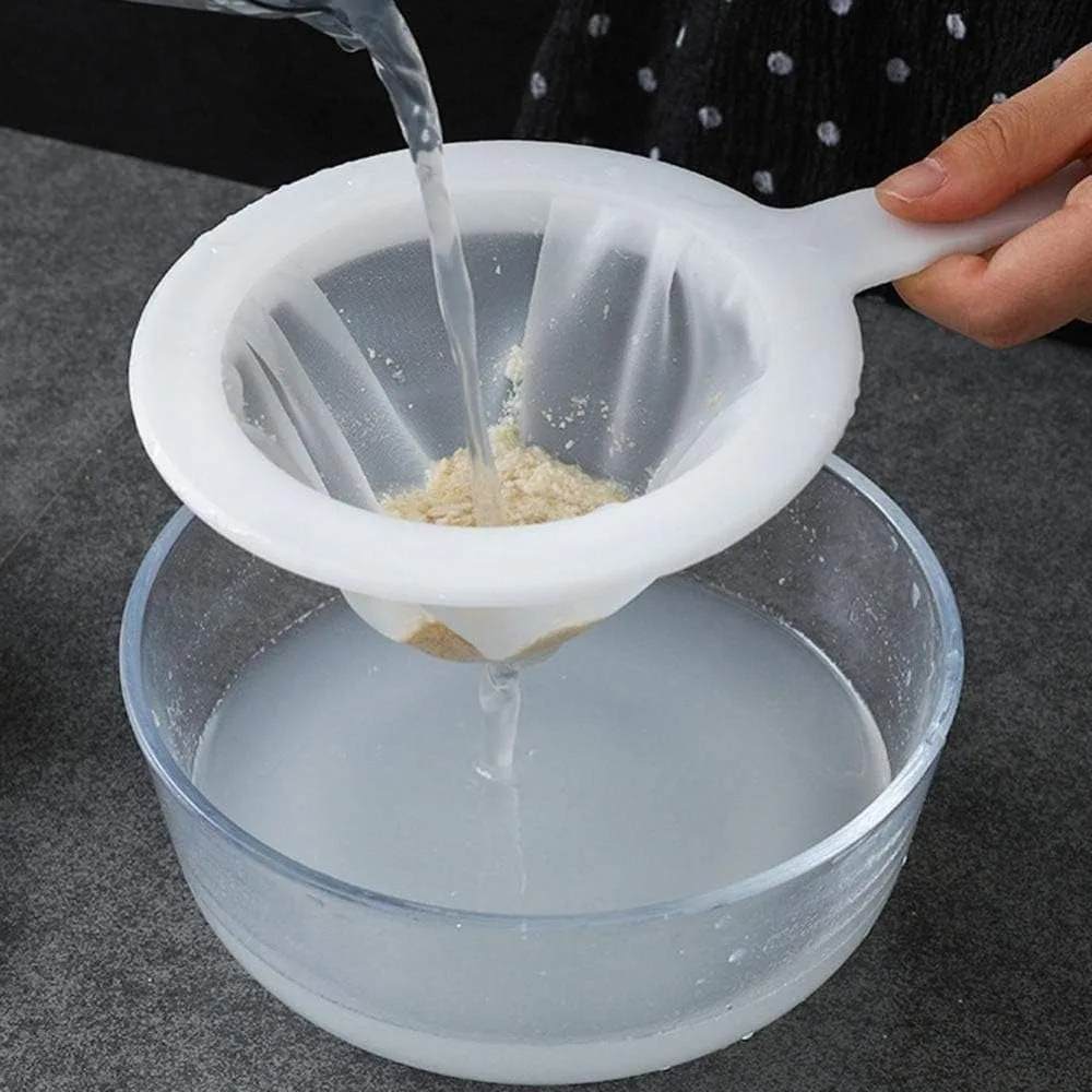 Nylon Ultrafine Strainer 100/200/400 Mesh Reusable Filter Spoon Sieve Food Filter Kitchen Colander Easy Clean Gadget Set