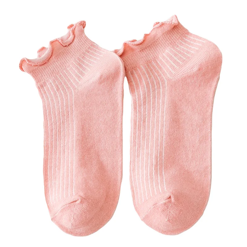 8 أزواج الربيع الصيف منتج جديد بلون الفطريات حافة المرأة الجوارب القصيرة عادية تنوعا أنبوب قصير الجوارب النسائية الشفافة