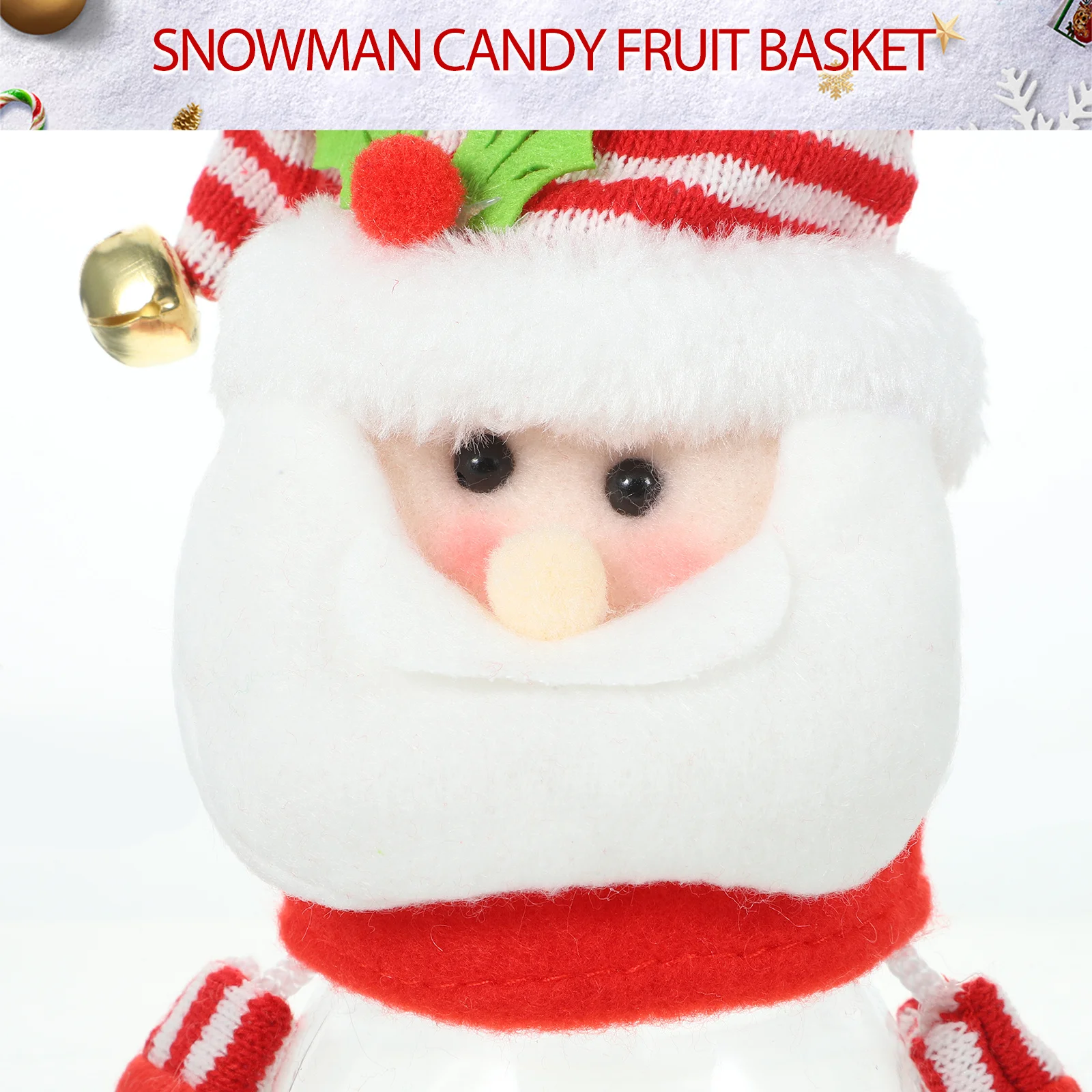 الكرتون عيد الميلاد كاندي جرة مختومة الحاويات هدية عيد الميلاد صندوق بلاستيكي لطيف سطح المكتب زخرفة ديكور احتفالي