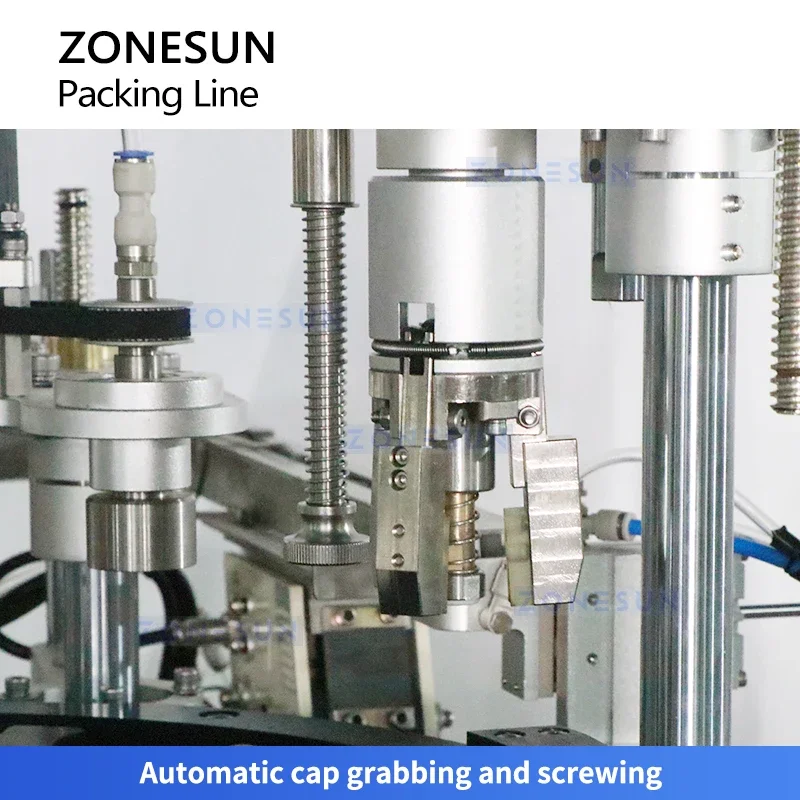 Zonesun Lini Produksi Sirup Mesin Capping dan Pelabelan Pengisian Otomatis dengan Akumulator Pengacak Botol ZS-FAL180F4