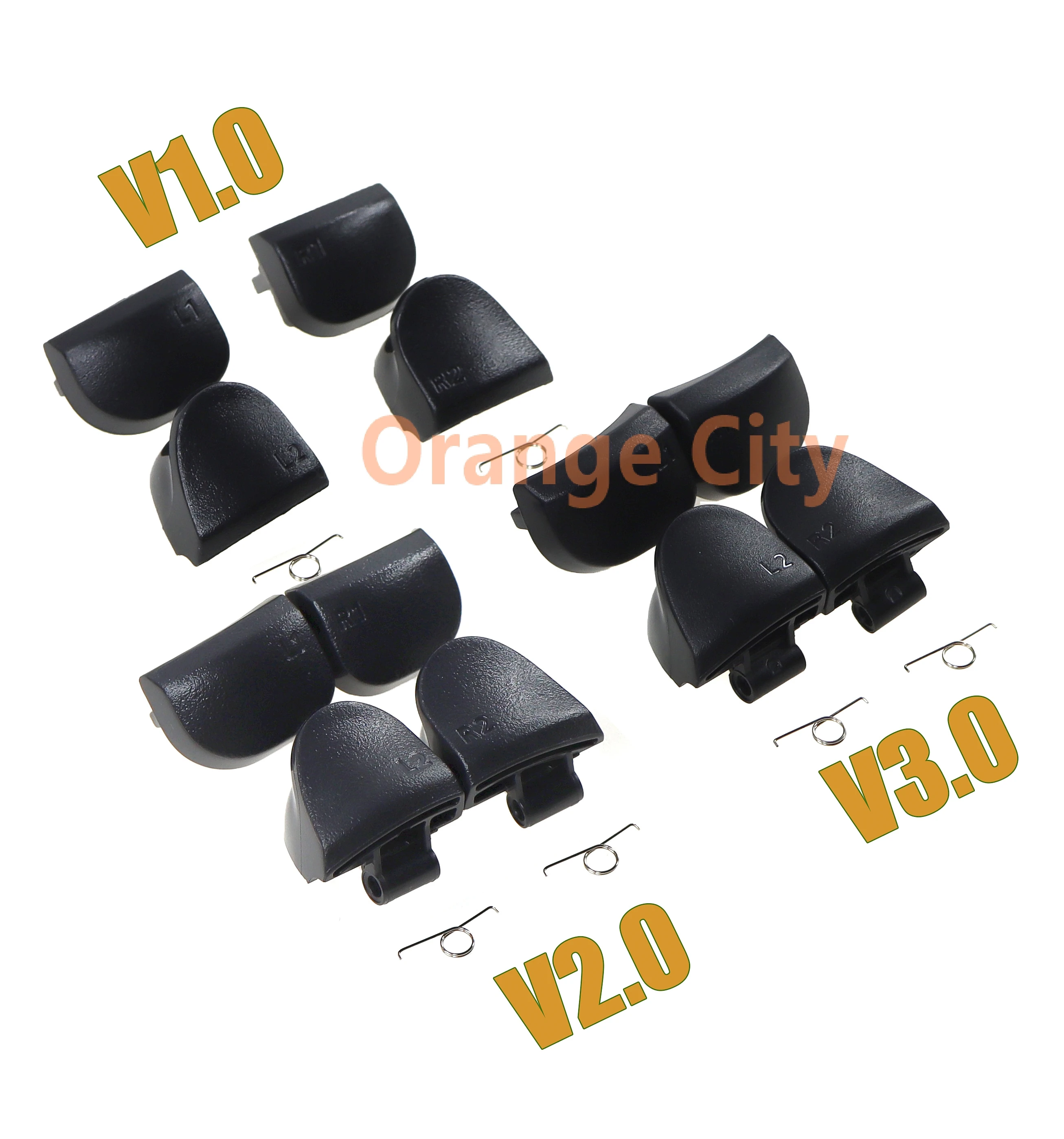 1 مجموعة ل بلاي ستيشن 5 PS5 V1.0 V2.0 V3.0 تحكم L1 R1 + L2 R2 أزرار الزناد + الينابيع أداة استبدال أجزاء #5