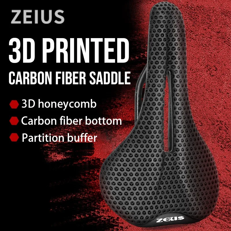 

ZEIUS 3d печатное велосипедное карбоновое седло из углеродного волокна удобное велосипедное седло MTB дорожное велосипедное сиденье седло подушка велосипедные детали
