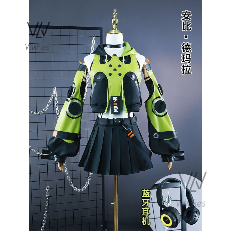 

Anime Anby Cosplay Costume Zenless Zone Zero Anby Cosplay Costume Cos ZZZ Anby Demara Cosplay Costume and Cosplay Headset