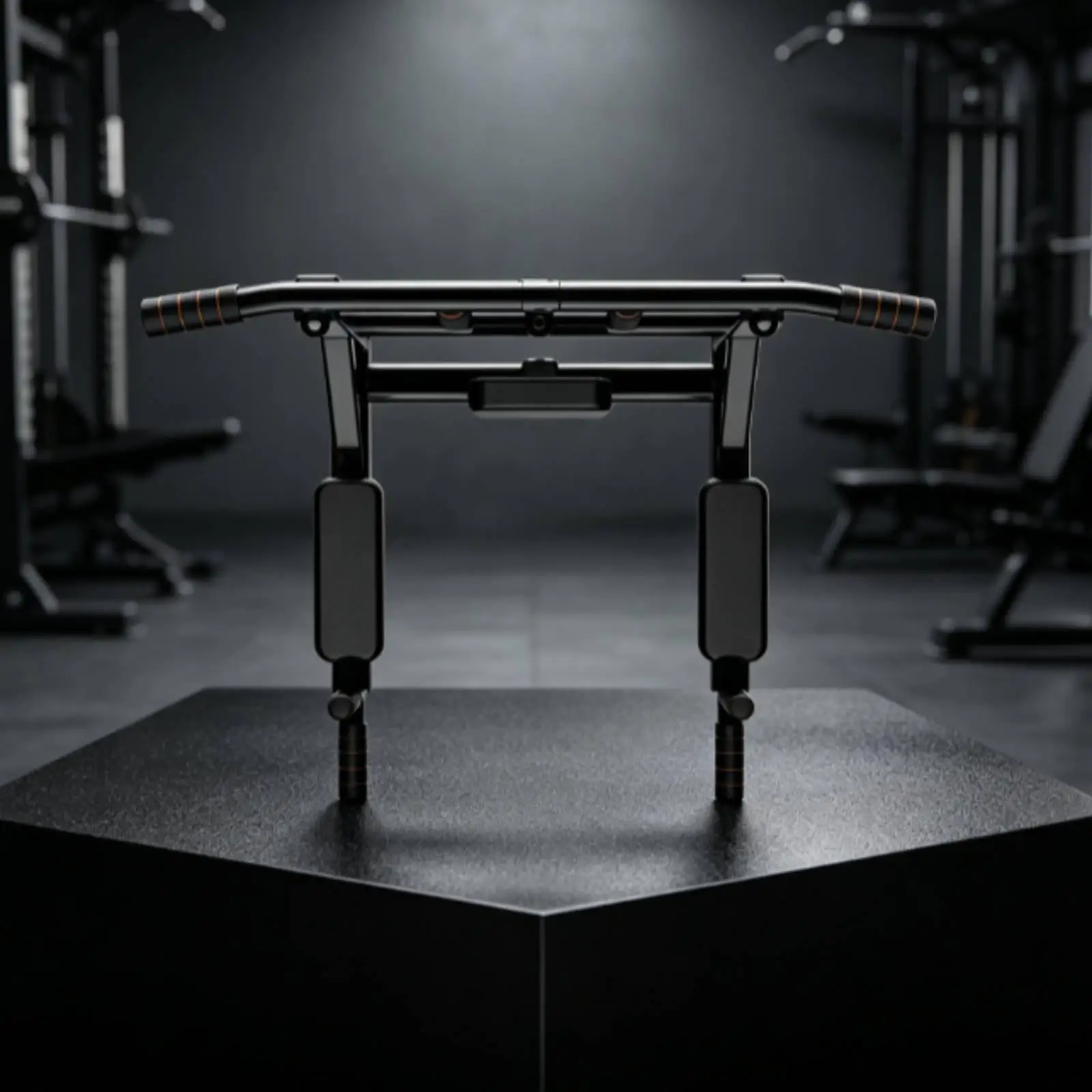 Wall Mounted Pull Up Bar for Strength Training Home Gym Equipment Iron Exercise Rack with Secure Textured Grip Ends