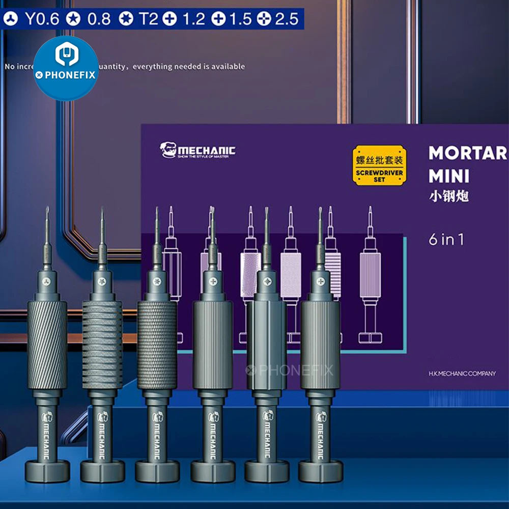 Mechanic Ishell Precision Screwdriver Set Steel Gun Series Phillips Y-type Torx Pentalobe Screwdrivers Mobile Phone Repair Tools