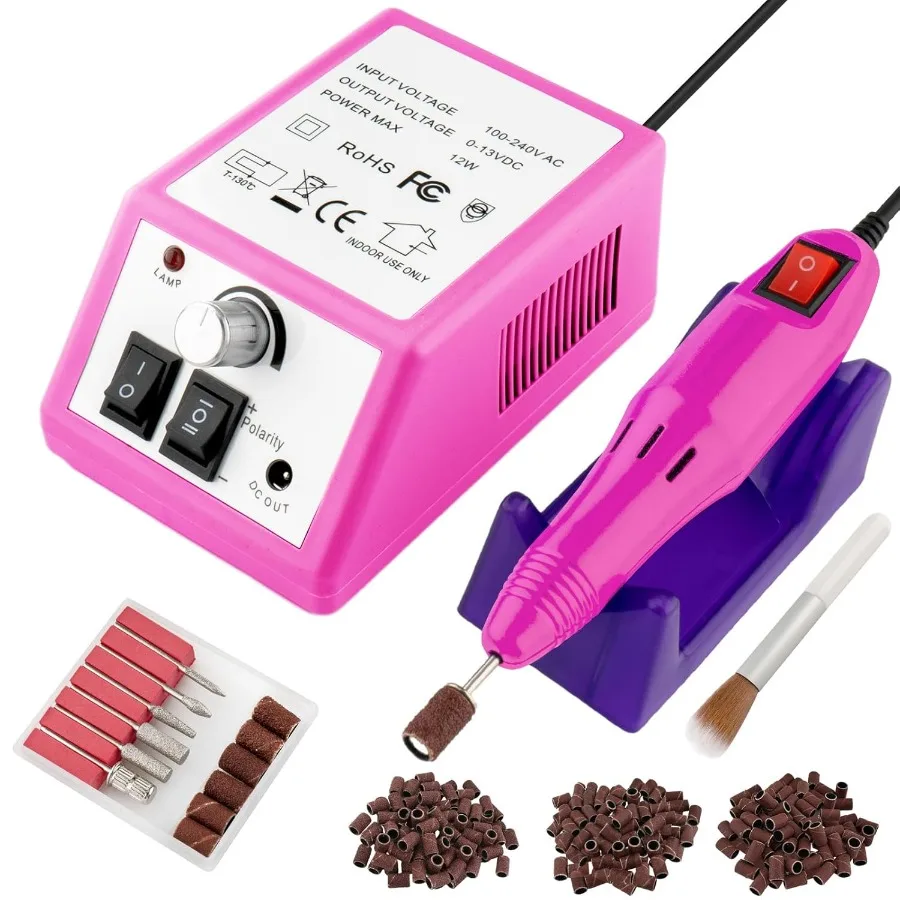 

Professional Electric Nail Drill Machine Nails File Kit Manicure Pedicure Set for Acrylic Nail Gel Dip Powder Art Shape Remover
