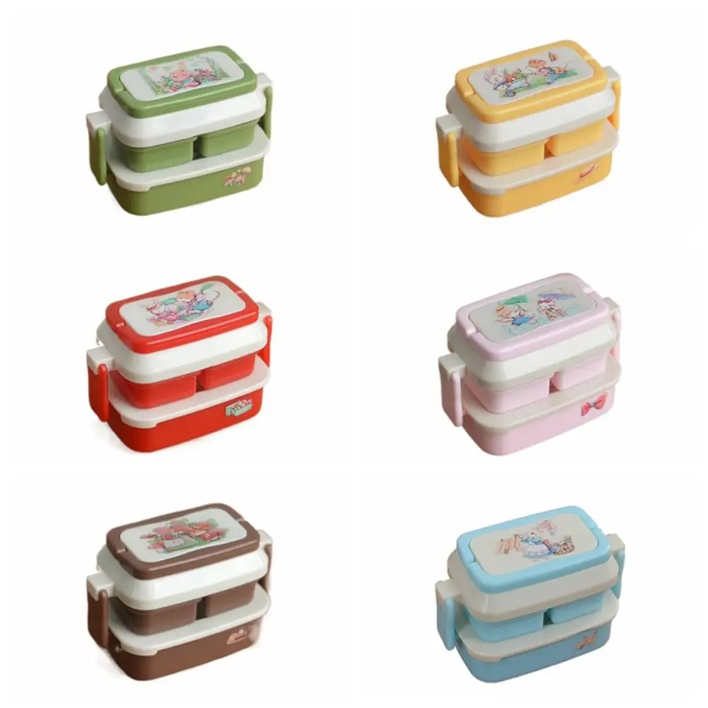 

1/6 Scale Dollhouse Lunch Box Lifelike Design Simulation Miniature Picnic Box Plastic Food Kitchen Mini Storage Box Accessories