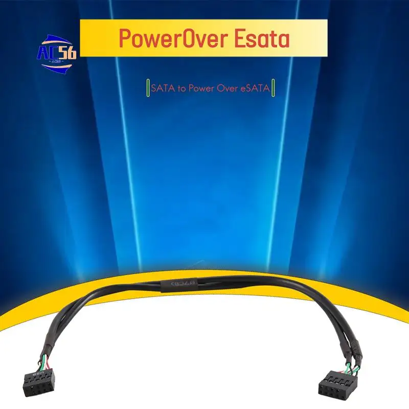 AC56-Dual Port Sata To 5V 12V Power Over Esata USB Port Adapter Convert Expansion Converter Card Connect To 2.5 Inch 3.5 Inch Ha