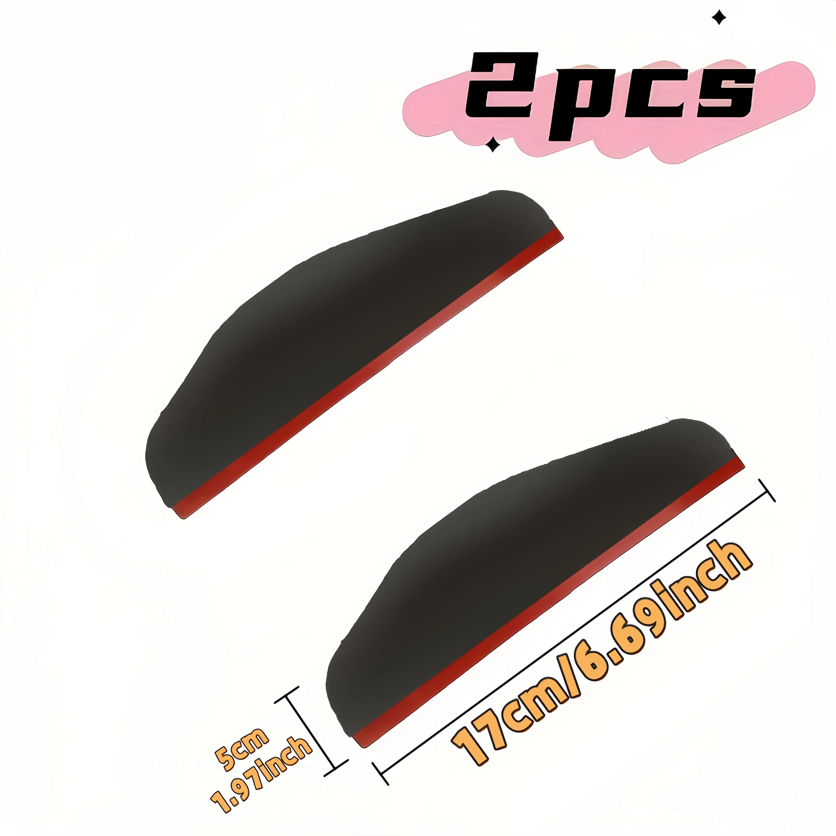 1 Pair Silicone Rearview Mirror Rain Covers, Weather-Resistant Protective Accessories, Compact Durable Mirror Shield