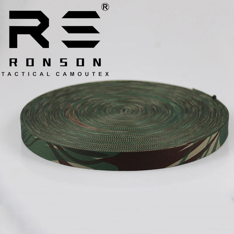 

Tactical Nylon Strap Webbing RHODESINA CAMO 25mm Webbing Camouflage for Outdoor Backpack 25mm Sports Shoes Dog Shoes Printed