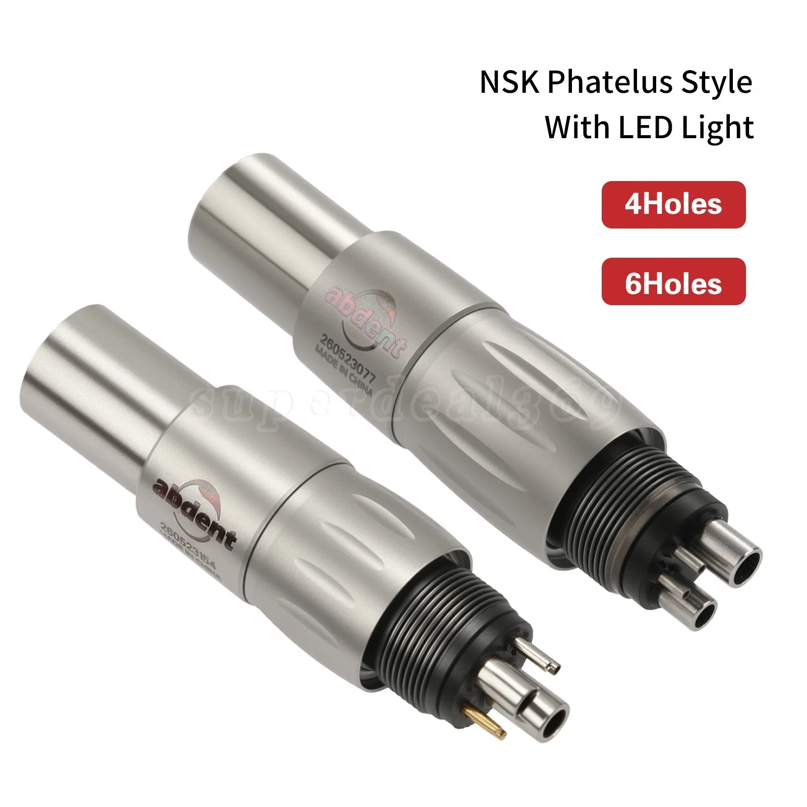Dental Fiber Optic High Speed Handpiece Turbine Fit NSK Phatelus LED Quick Coupler Coupling 4/6Hole