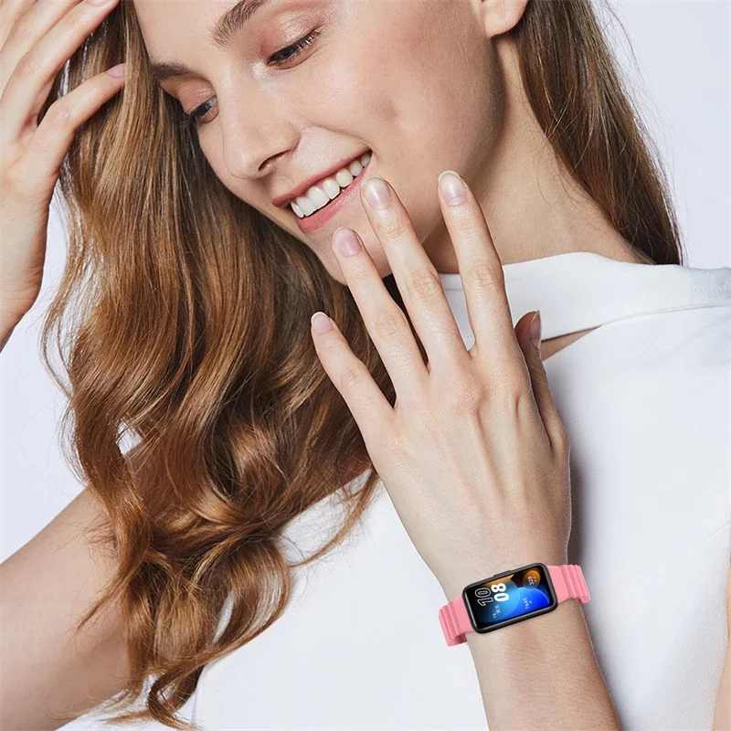 Cinturino in silicone Ocean + custodia protettiva in TPU per Huawei Band 9 Accessori cinturino di ricambio per braccialetto Huawei Band 8