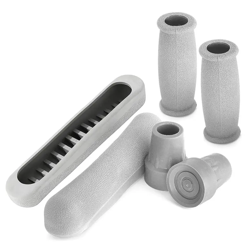 ABIT For Walking Under Crutches, Hand Grips, Foot Caps- Replacement Crutch Pads 7/8 Inch Anti-Slip, Rubber Underarm Pads
