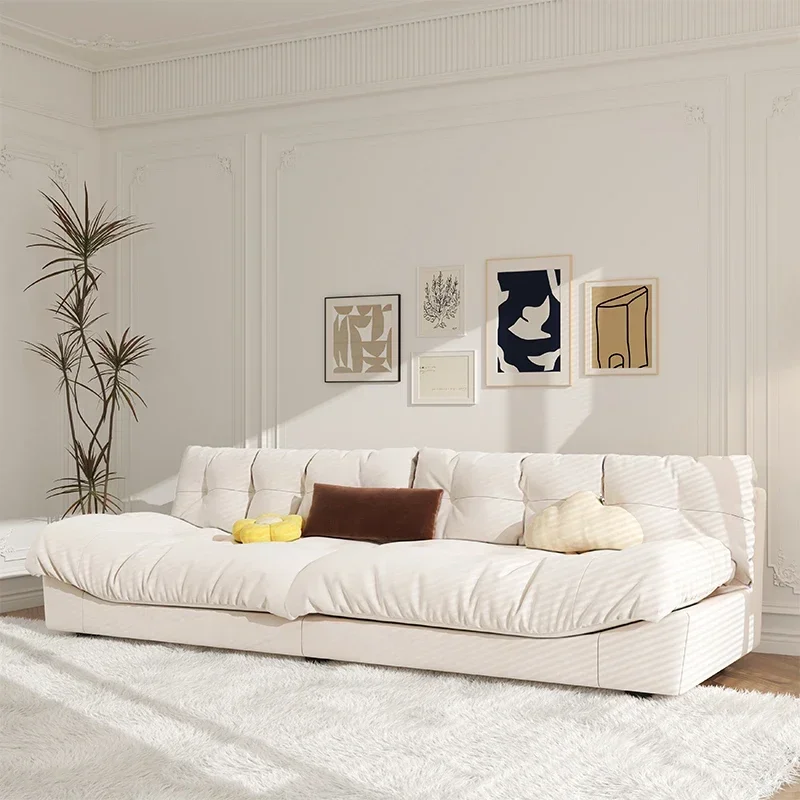 Light Luxury Cream Clouds Living Room Sofa Bed Xxl Minimalist Christmas Couch Straight Comfort Sofa Inflavel Bedroom Furniture
