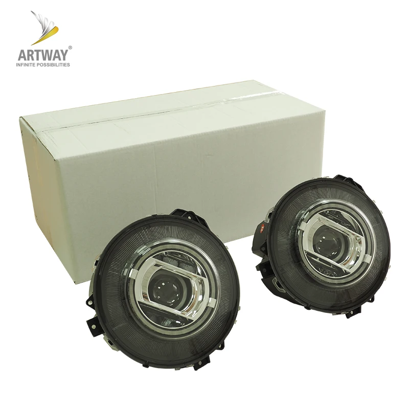 LED رئيس مصباح W464 نمط المصابيح الأمامية ل Ben-z G-class W463 G550 G500 G63 G65 رئيس ضوء #2