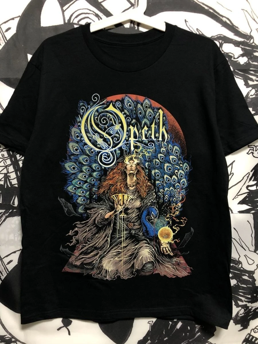 

Повседневная свободная футболка из чистого хлопка, авангардная металлическая опатовая группа, маленькие европейские и американские мужские и женские рок-принты