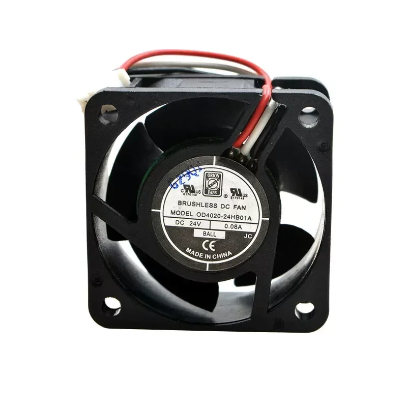 DC Fan OD4020-24HB01A for 24V 0.08A 4020 4CM 3-Wire Inverter Cooling Fan