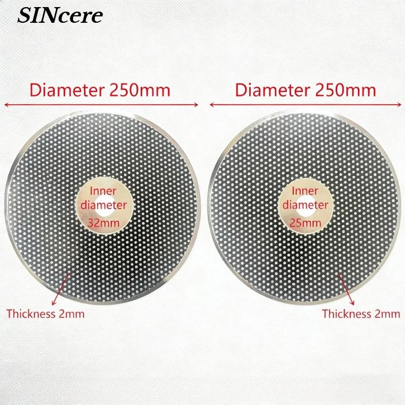 1PC Dental Lab Diamond Disc Trimming Plaster Model on Model Cleaning Work Diameter 250mm (10 Inch),2 Inner Diameter25mm,32mm