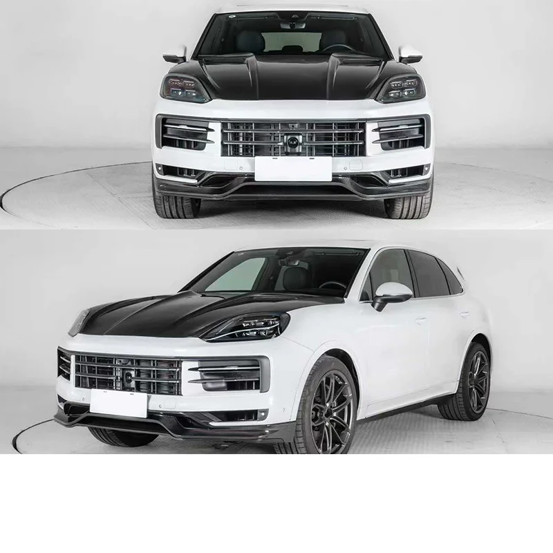 

Dry carbon fiber Body kit for Porsche Cayenne 9Y0.2 2024-25 modified Front lip Rear lip engine cover Surround
