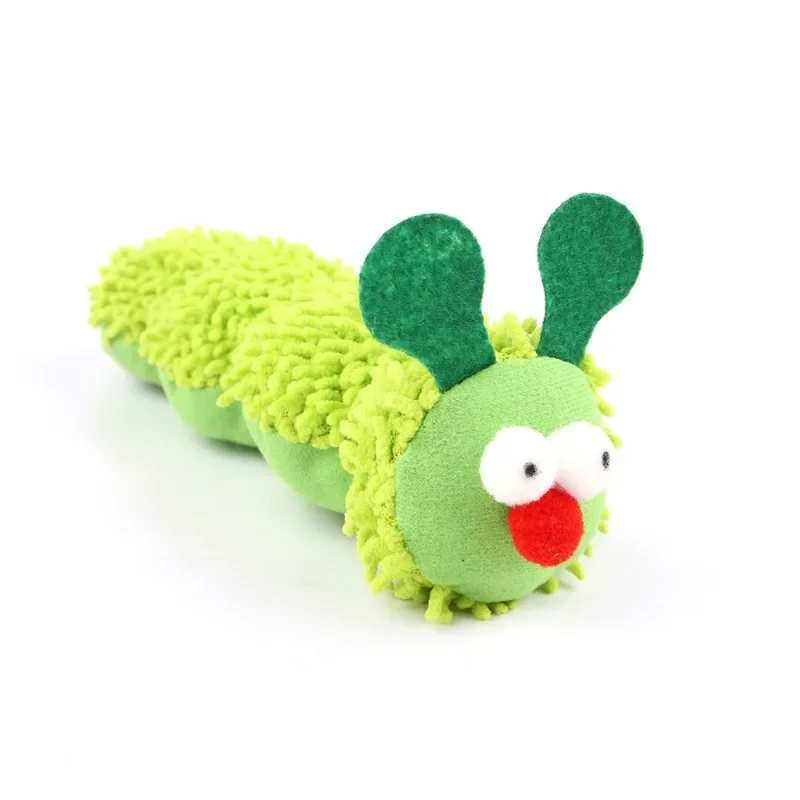 Pet Supplies Caterpillar Shaped Plush Cat Toy Contains Catnip Self Pleasure Boredom Relief Interactive Play