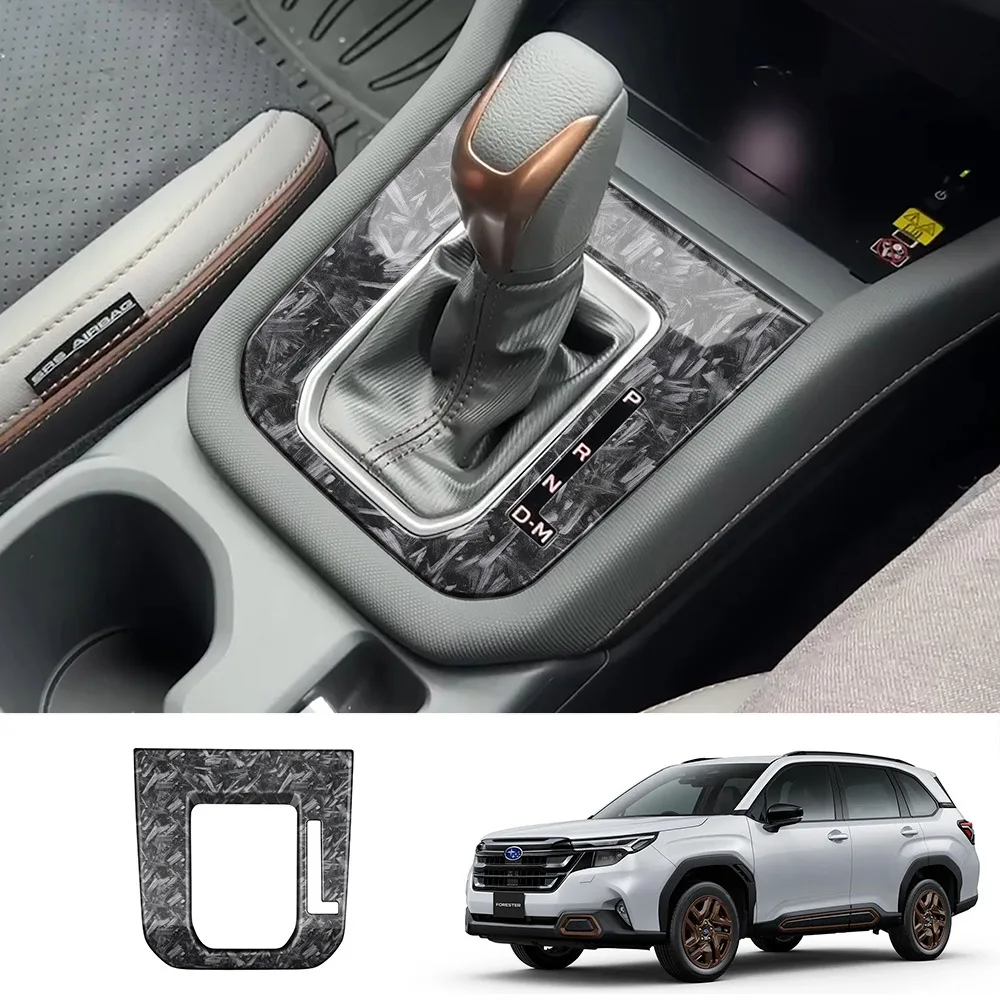 

RHD For Subaru Forester 2025 2026+ ABS CarbonFiber Center Console AT Gear Shift panle Gear letters Cover interior accessories