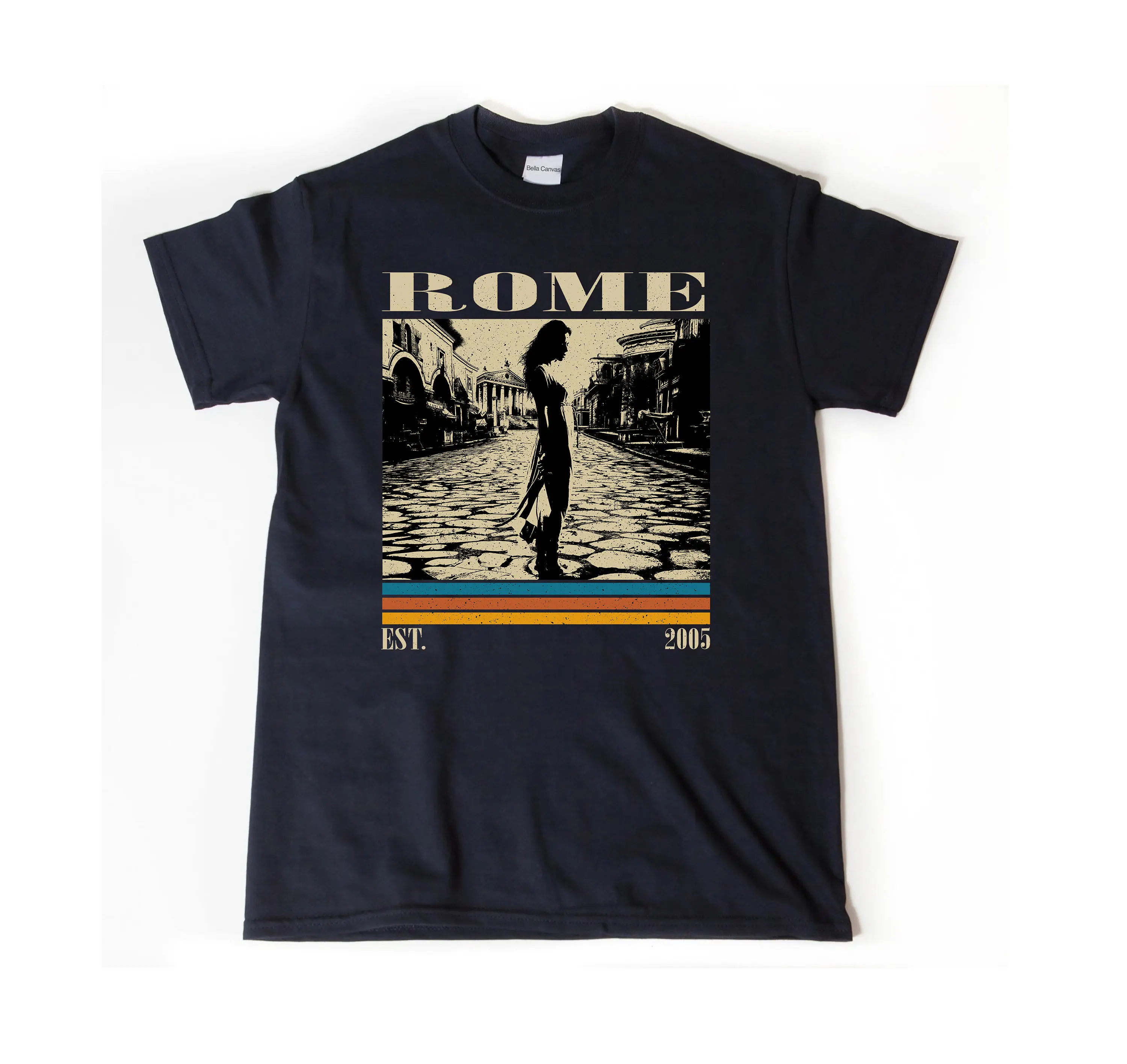 Rome T Shirt Travel Italy Retro Midcentury MinimalisT Vintage