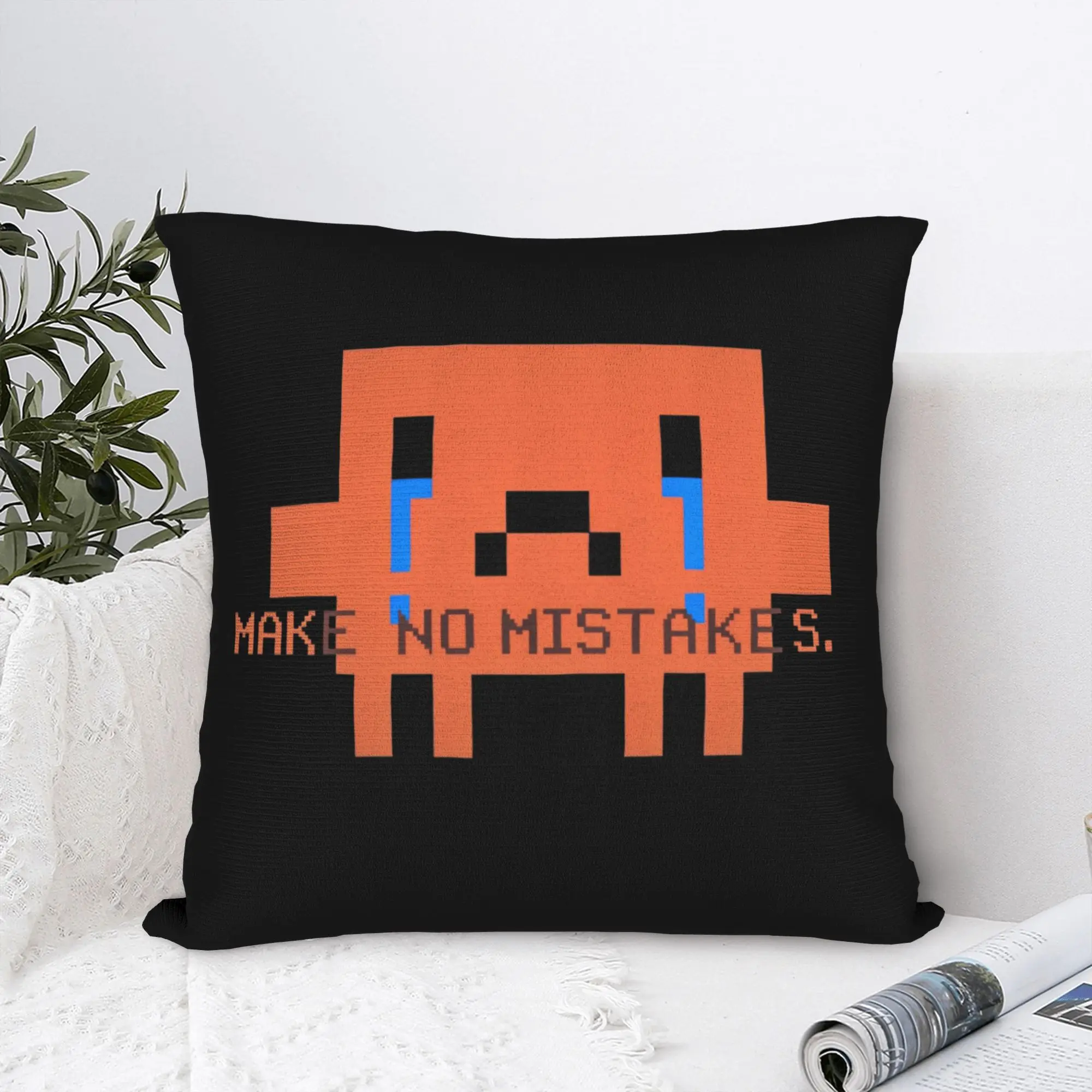 Make No Mistakes Crying Ananx1 Pixel Dev Claude Pillow Case Pillow Cover For Sofa Couch Bed Living Room Fashion Cushion Cover