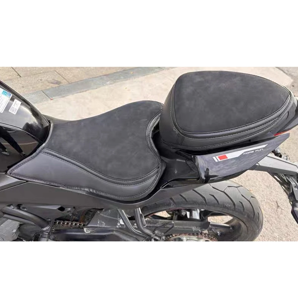 Motorcycle accessory 4.5cm thickness custom seat cushion cover front rear seat cushion covers For CFMOTO 250NK 300NK 250SR 300SR