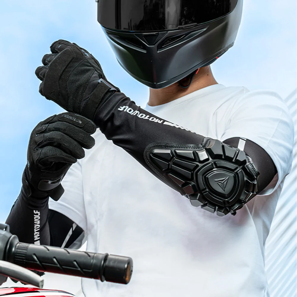 

Летние дышащие мотоциклетные налокотники, эластичные защитные накладки для мотокросса, рукава-накладки для велоспорта MTB, мотоэкипировка