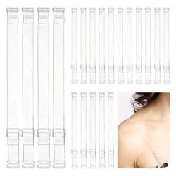 10pairs Adjustable Length Non Slip Invisible Bra Strap Women Replacement Part With Adjustment Buckle