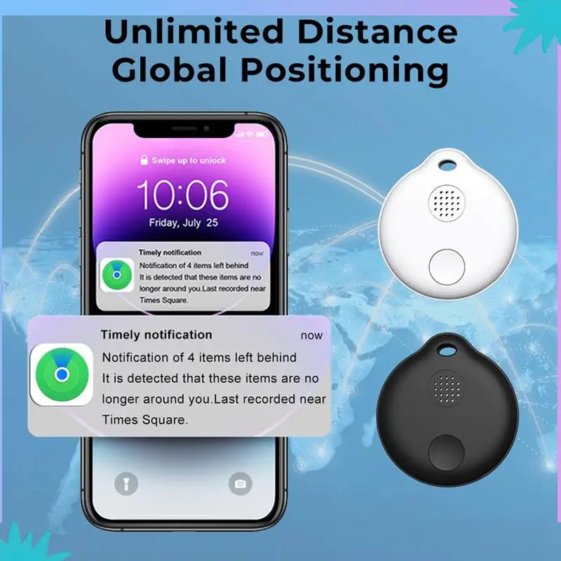 ABZW умный анти-потерянный трекер для Ios, умный трекер, сигнализация, мини-тег, ключ для поиска детей, трекер для домашних животных, Bluetooth-трекер местоположения