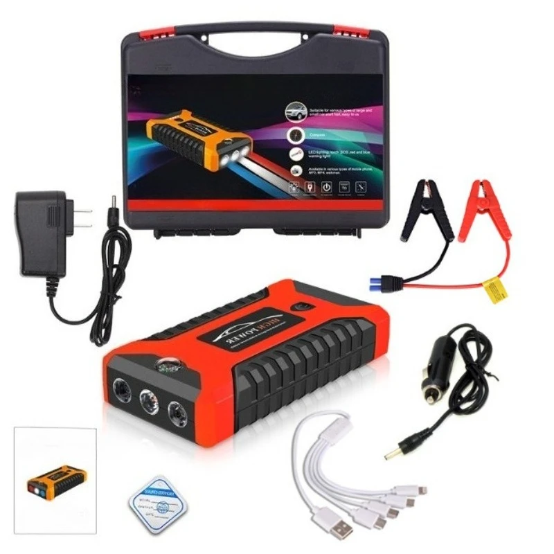 12V 6000mAh Car Jump Starter Starting Device Battery Power Bank Jumpstarter Auto Buster Emergency Booster Car Charger Jump Start