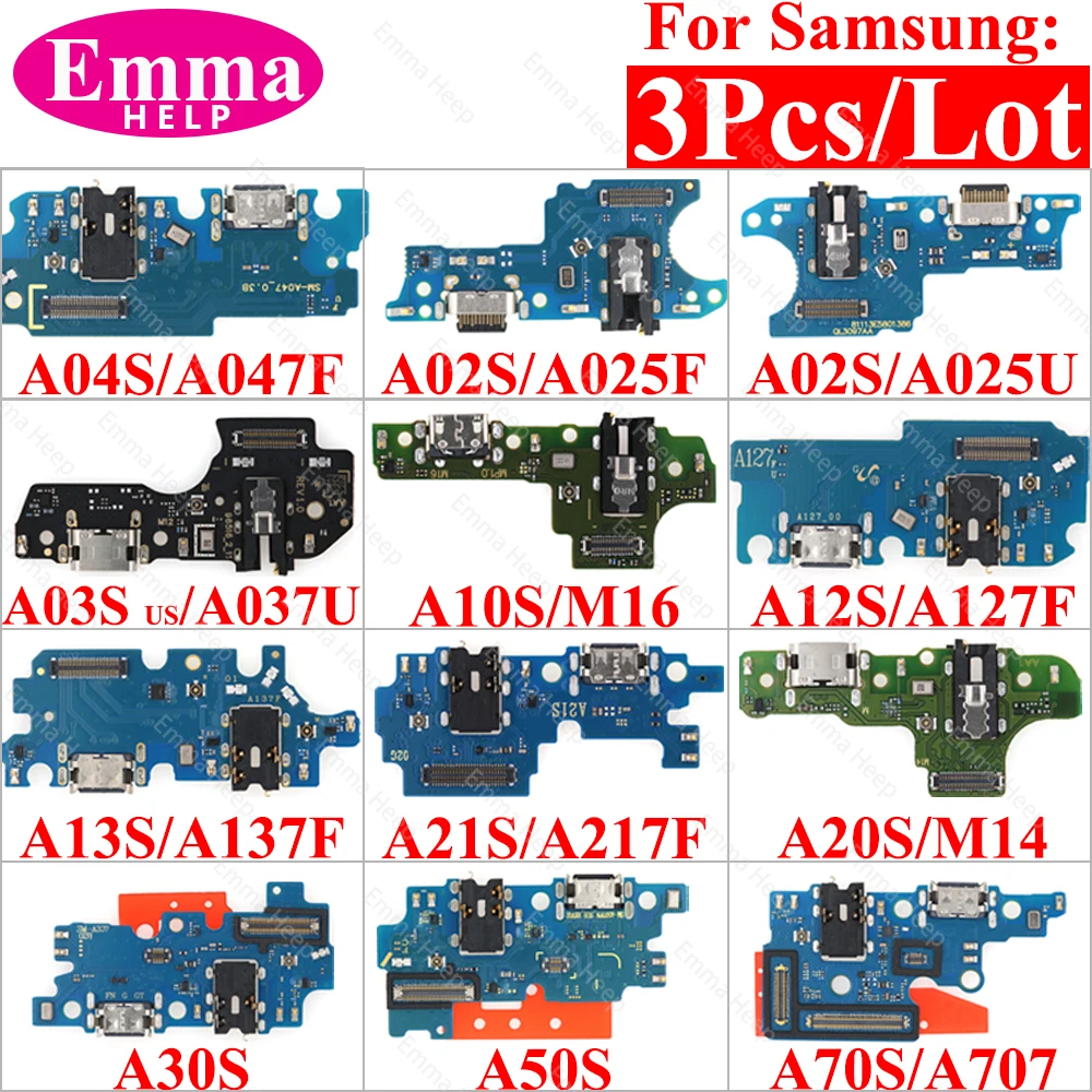 USB Charging Port Charger Board Flex for Samsung Galaxy A02S A03S A02S A03S US  A04S A10S12S A13S A205 A20S A21S A30S A50S A70S