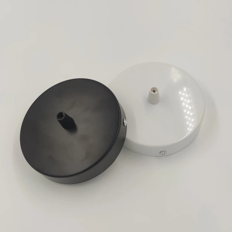 Retro Lamp Bases Ceiling Plate Hanging 8/10/12cm Chassis Base Iron Pendant Lamp DIY Lock Wire Lamp Base Fixture Ceiling Fittings