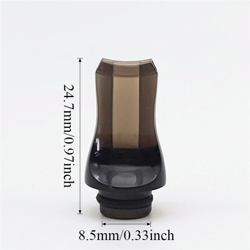 1 قطعة 510 بالتنقيط تلميح العالمي المنقط الاكريليك فوهة مسطحة المضادة للانفجار Lampblack بالتنقيط تلميح ل Ijust S TFV8 الطفل Q16 برو Q14