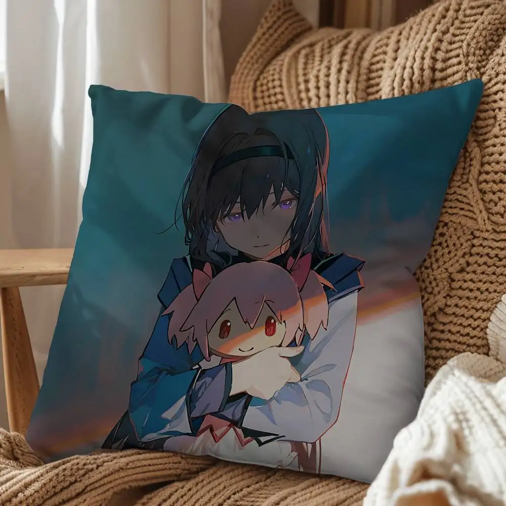 Homura Akemi Walpurgisnatch Madoka Magica room decor para regalar pillow cover living room sofa cushion cover bedroom