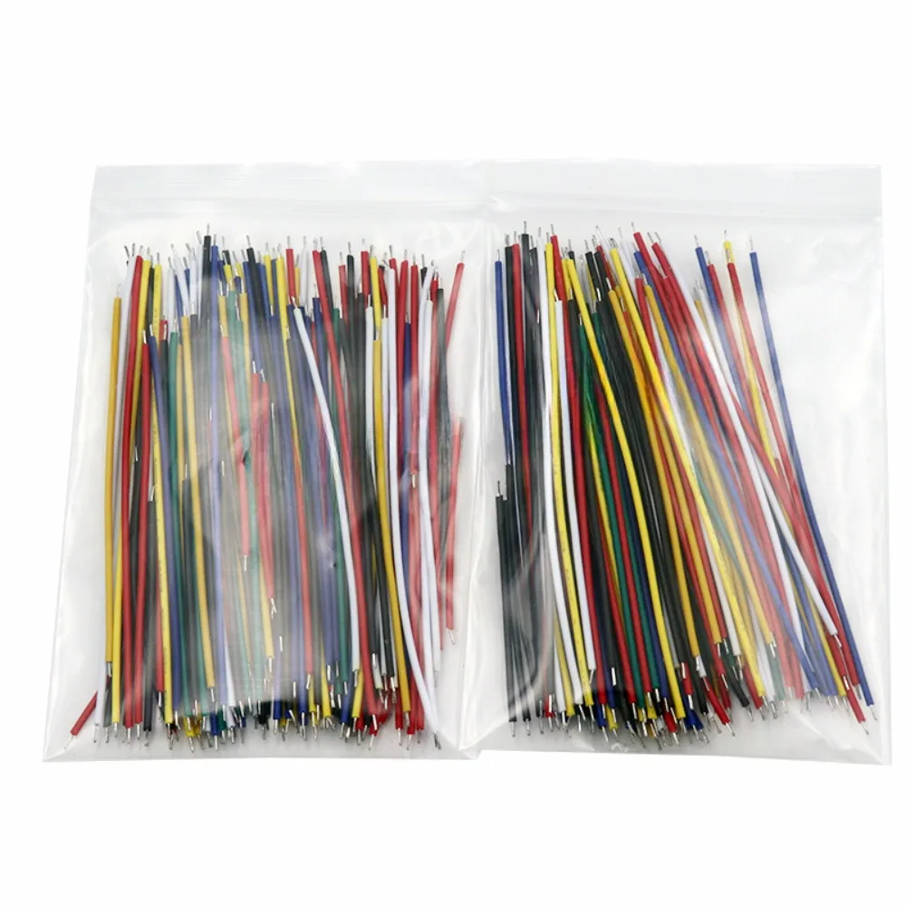 130 peças 24awg pré-espanadas pacote de fios de ligação 13 tamanhos 5cm a 10cm fios de placa de ensaio multicoloridos para arduino diy prototipagem